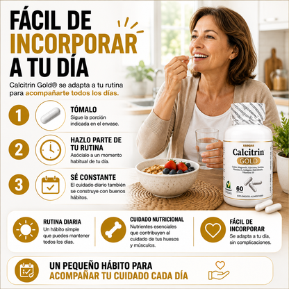 Calcitrin Gold | El apoyo que tus articulaciones necesitan cada día.