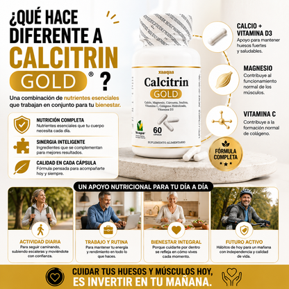 Calcitrin Gold | El apoyo que tus articulaciones necesitan cada día.