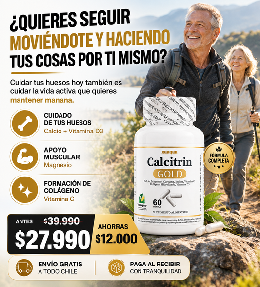 Calcitrin Gold | El apoyo que tus articulaciones necesitan cada día.