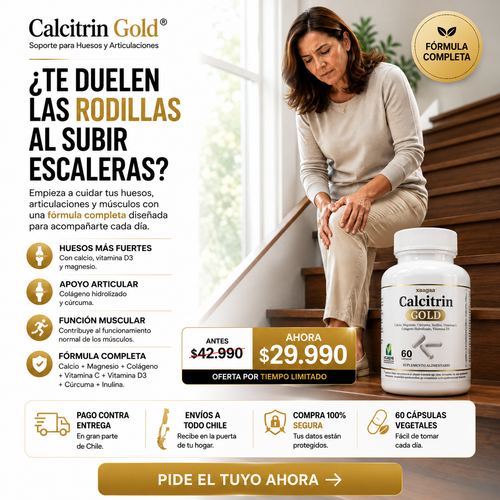 Calcitrin Gold | El apoyo que tus articulaciones necesitan cada día.